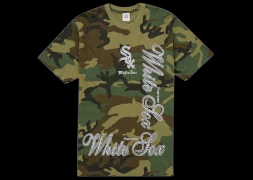 Supreme MLB Teams Sox Tee Camo