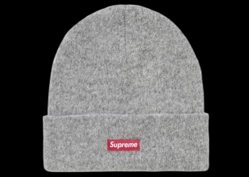 Supreme Mohair Beanie (FW24) Heather Grey
