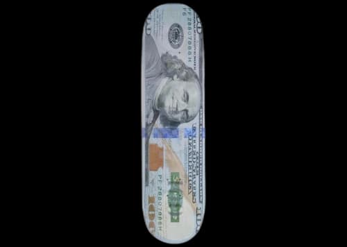 Supreme Money Logo Skateboard Deck Multicolor