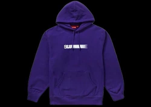 Supreme Motion Logo Hooded Sweatshirt (SS20) Purple