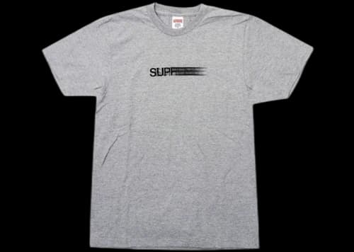 Supreme Motion Logo Tee Heather Grey