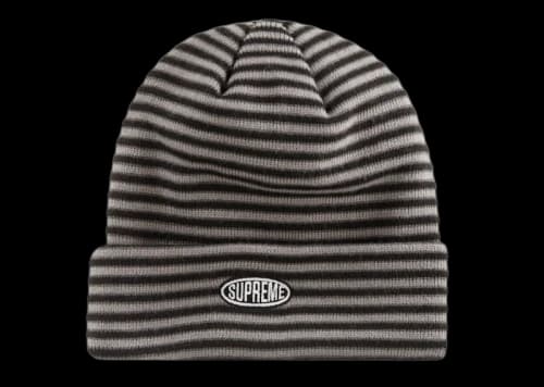 Supreme Multi Stripe Beanie (FW22) Black