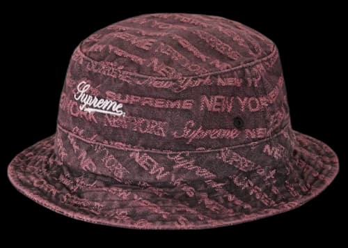 Supreme Multi Type Jacquard Denim Crusher Purple