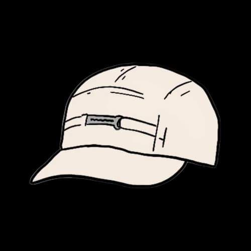Supreme Name Plate Camp Cap Natural
