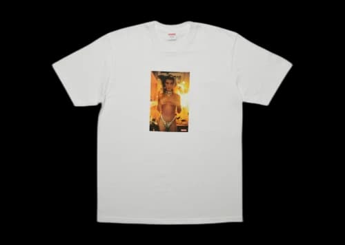 Supreme Nan Goldin Kim in Rhinestone Tee White