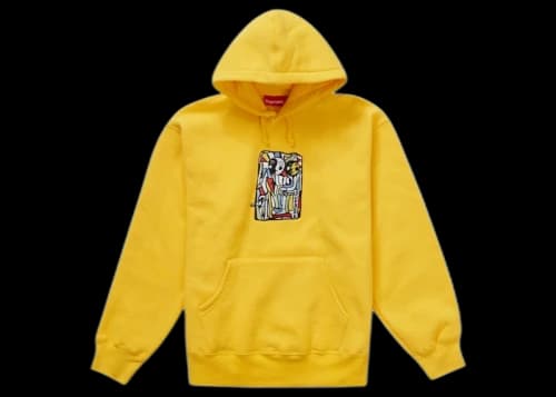 Supreme Neil Blender Mosaic Hooded Sweatshirt Yellow