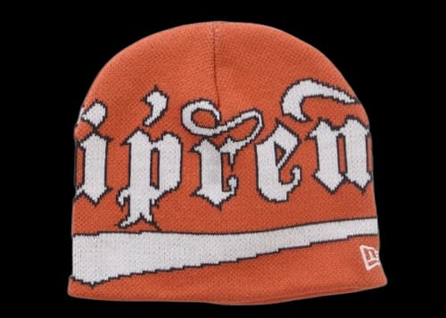 Supreme New Era Accent Beanie Orange