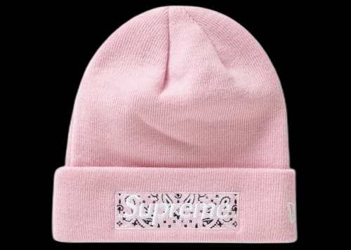 Supreme New Era Box Logo Beanie (FW19) Pink