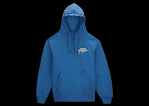 Supreme Nike Half Zip Hooded Sweatshirt Blue