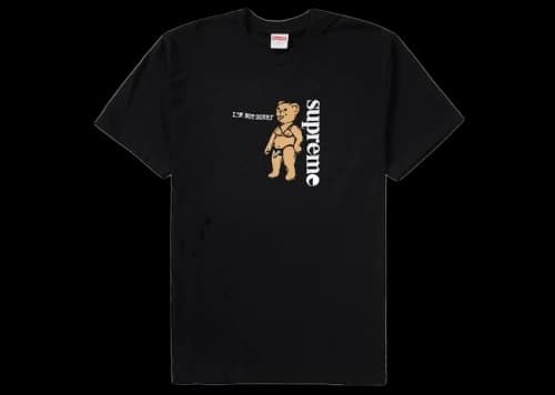 Supreme Not Sorry Tee Black