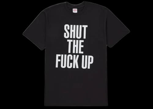 Supreme Number (N)ine Shut Up Tee Black