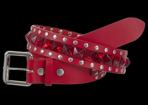 Supreme Number (N)ine Studded Belt Red