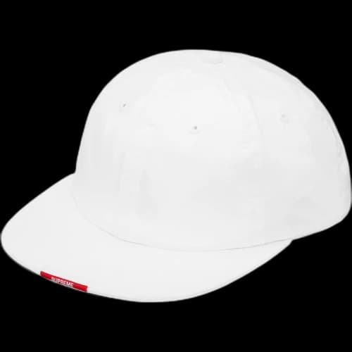 Supreme Nylon Visor Label 6-Panel White