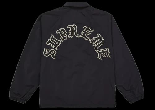 Supreme Old English Arc Coaches Jacket Black