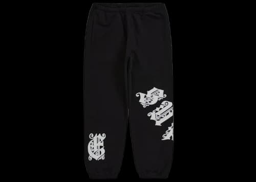 Supreme Old English Wrap Sweatpant Black