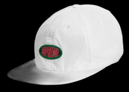Supreme Oval Label 6-Panel White