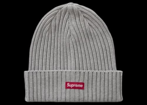 Supreme Overdyed Beanie (SS26) Heather Grey