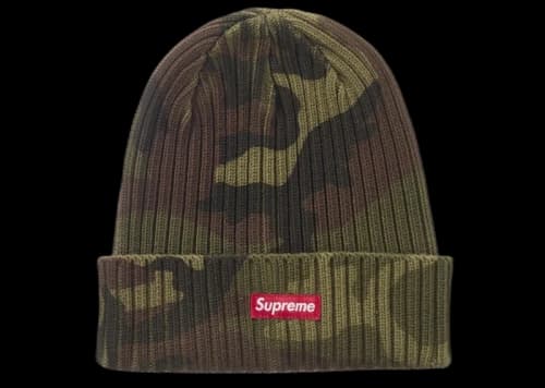 Supreme Overdyed Beanie (SS26) Woodland Camo