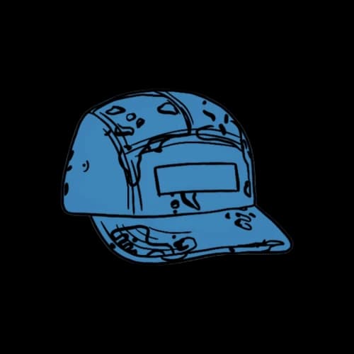 Supreme Overdyed Camo Camp Cap Blue