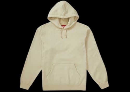 Supreme Overdyed Hooded Sweatshirt Natural