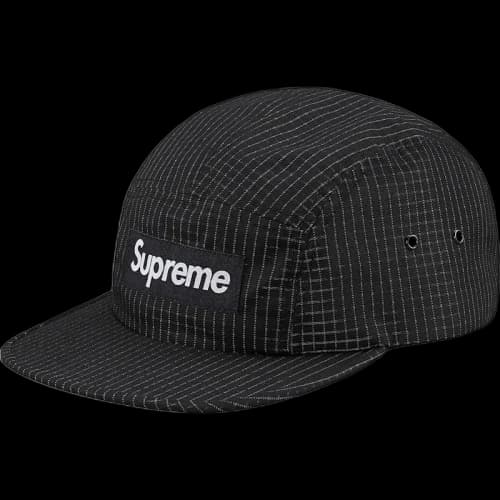 Supreme Overdyed Ripstop Camp Cap Black