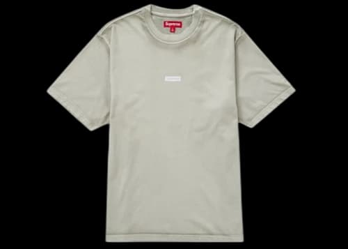 Supreme Overprint Small Box S/S Top Grey