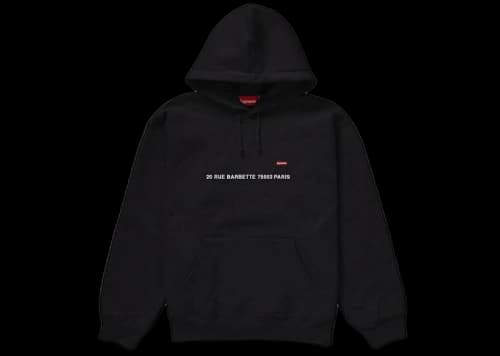 Supreme Small Box Hooded Sweatshirt (Paris Shop) Black