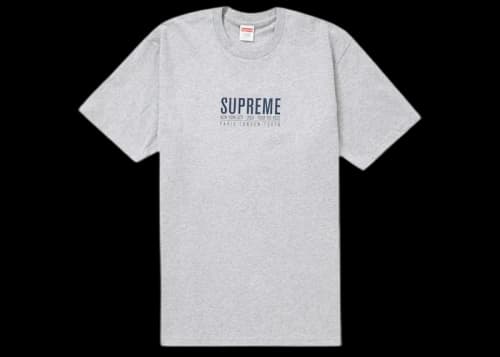 Supreme Paris Tee Heather Grey