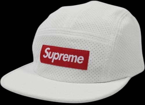 Supreme Perforated Camp Cap White