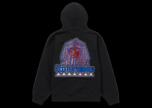 Supreme Pharaoh Studded Hooded Sweatshirt Black