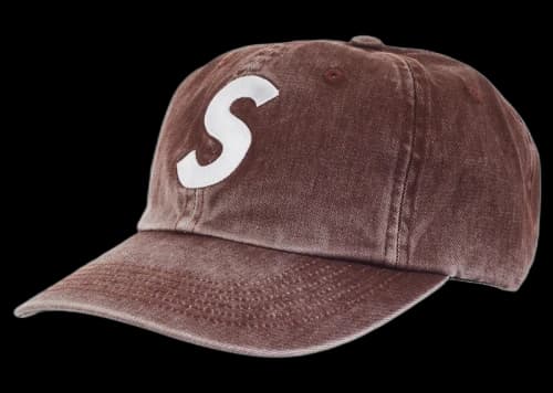 Supreme Pigment Print S Logo 6-Panel (FW23) Brown
