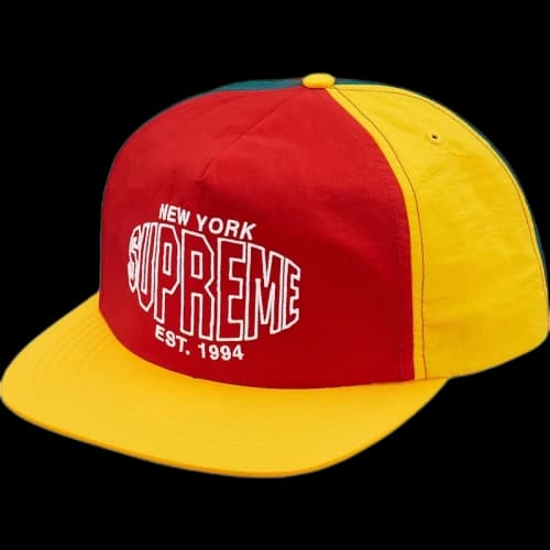 Supreme Pinwheel Nylon 5-Panel Red