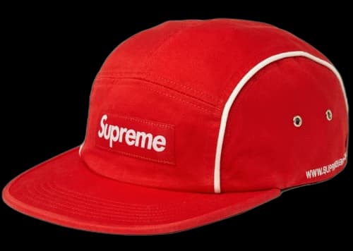 Supreme Piping Camp Cap Red