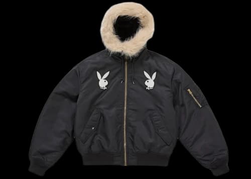 Supreme Playboy Hooded MA-1 Black