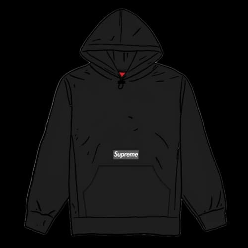 Supreme Polartec Hooded Sweatshirt (FW20) Black