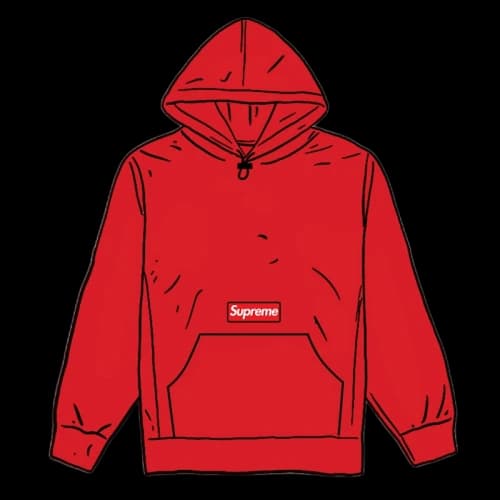 Supreme Polartec Hooded Sweatshirt (FW20) Red