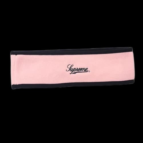 Supreme Polartec Logo Headband Pink