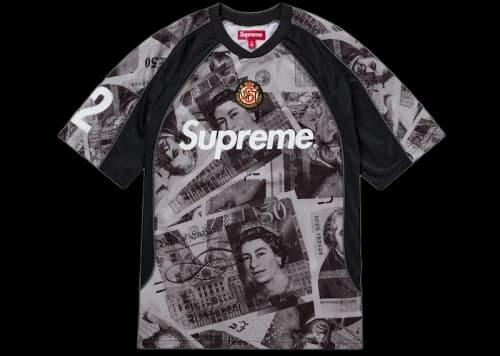 Supreme Pounds Soccer Jersey Black