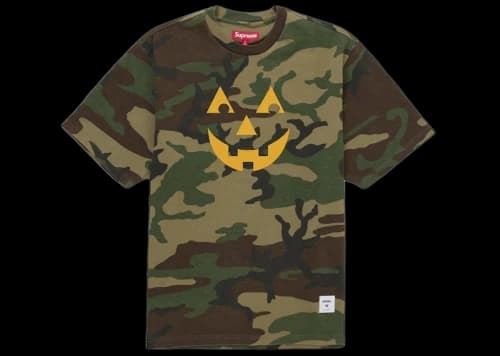 Supreme Pumpkin S/S Top Woodland Camo