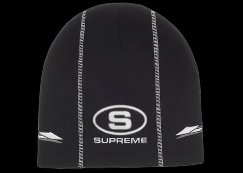 Supreme Racing Panel Beanie Black