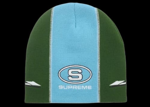 Supreme Racing Panel Beanie Green