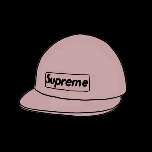Supreme Raffia Camp Cap Purple