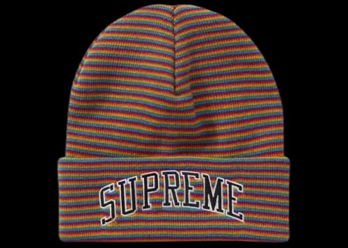 Supreme Rainbow Stripe Beanie Multicolor