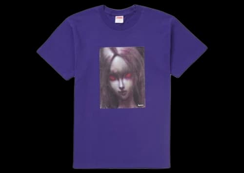 Supreme Red Eyes Tee Purple