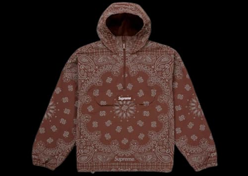 Supreme Reflective Bandana Anorak Brown