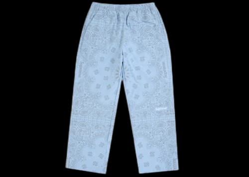 Supreme Reflective Bandana Track Pant Light Blue
