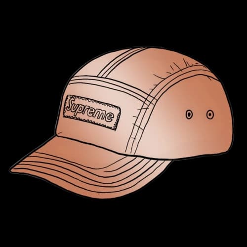 Supreme Reflective Camp Cap (SS20) Orange