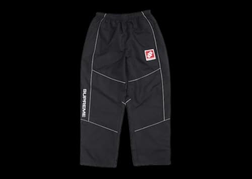 Supreme Reflective Piping Track Pant Black