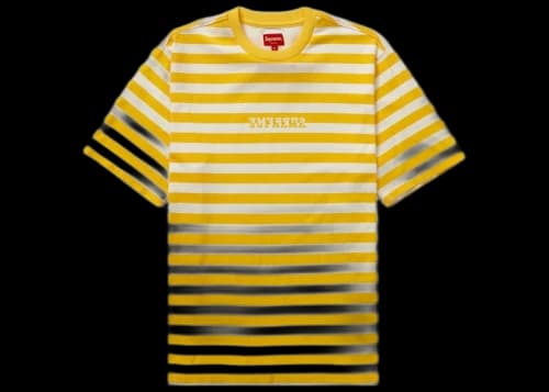 Supreme Reverse Stripe S/S Top Yellow