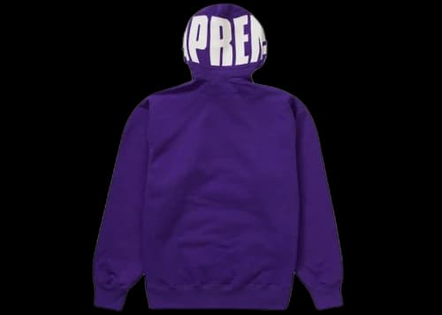 Supreme Rib Hooded Sweatshirt Purple